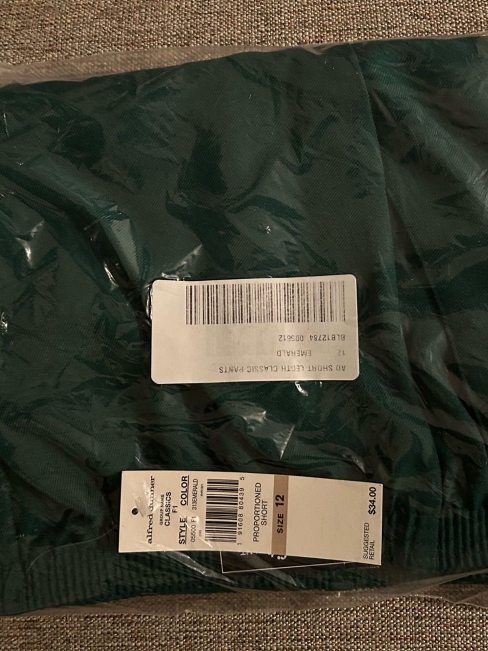 Alfred Dunner Deep Green Trousers